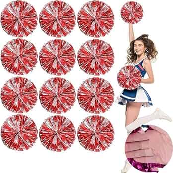 バッグ doublet - CHEERLEADING POMPON BAG SILVER ICObuty Metalic Cheerleader Cheerleading Pom pom 6 inch 1